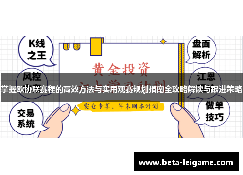 掌握欧协联赛程的高效方法与实用观赛规划指南全攻略解读与跟进策略